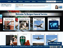 Tablet Screenshot of bergenfuneral.com